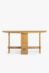 Anthropologie Saguaro Oak Demi-lune Console Table In Brown