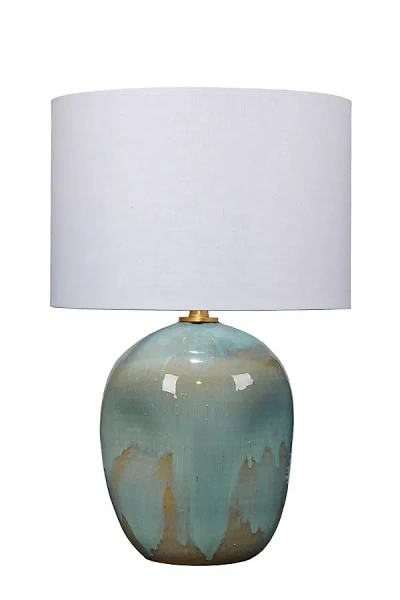 Anthropologie Salvador Reactive Ceramic Glaze Table Lampu200b In Blue
