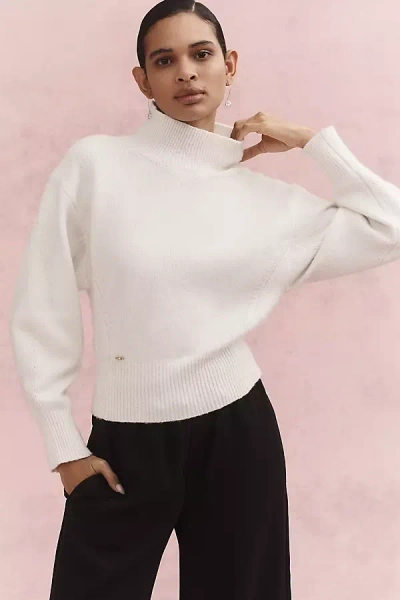 Anthropologie Sam Edelman Lyric Back-tie Sweater In White