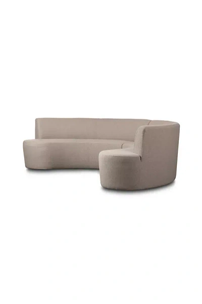 Anthropologie Sanda Performance Curved Dining Banquette In Neutral