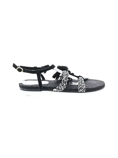 Pre-owned Anthropologie Sandals In Black