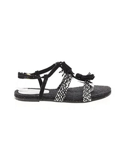 Pre-owned Anthropologie Sandals In Black