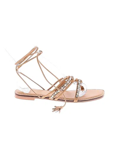 Pre-owned Anthropologie Sandals In Tan