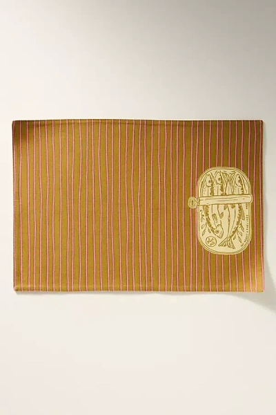 Anthropologie Sardina Reversible Placemats, Set Of 4