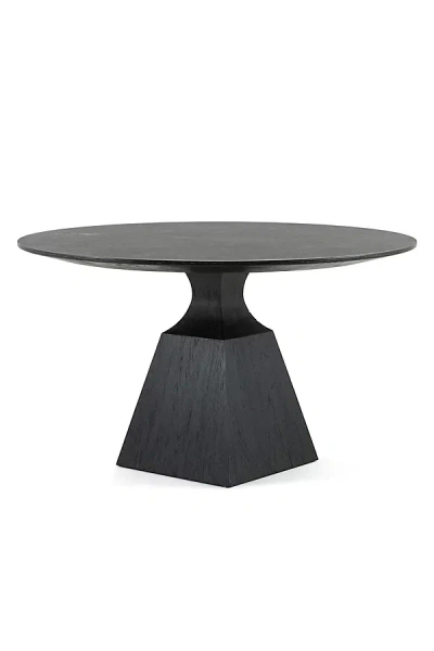 Anthropologie Sargon 53" Round Dining Table In Black