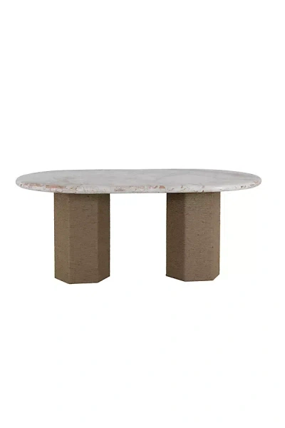 Anthropologie Sartoria 72" Oval Breccia Marble Dining Table