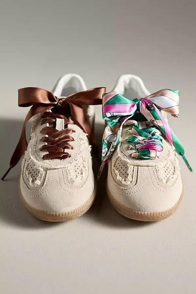 Anthropologie Satin Polka Dot Shoe Laces