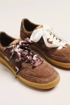 Anthropologie Satin Shoe Laces In Brown
