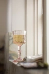 Anthropologie Savannah Wine Glasses, Set Of 4 In Pink