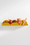 Anthropologie Scalloped Wall Shelf In Animal Print