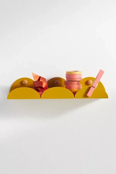 Anthropologie Scalloped Wall Shelf