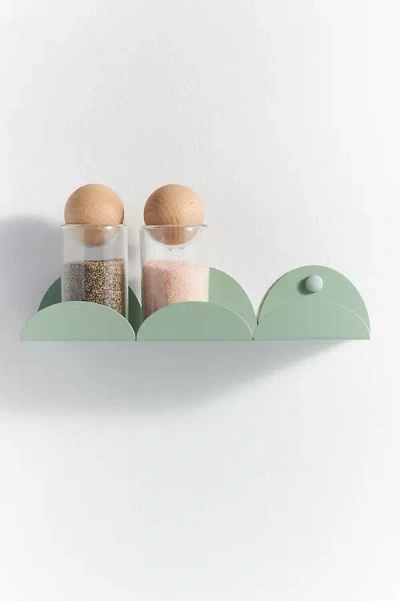 Anthropologie Scalloped Wall Shelf In Animal Print