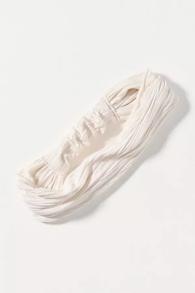 Anthropologie Scrunchie Hair Band In White