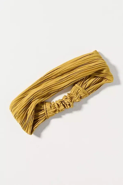 Anthropologie Scrunchie Hair Band In Yellow