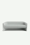 Anthropologie Sculptural 83" Linen Sofa