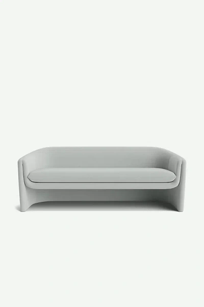 Anthropologie Sculptural 83" Linen Sofa