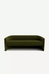 Anthropologie Sculptural 83" Performance Velvet Sofa