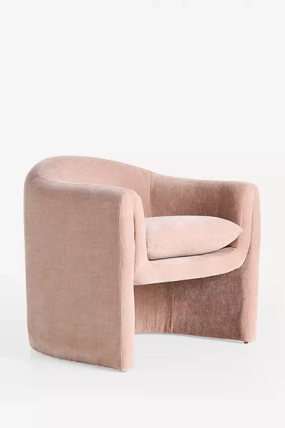 Anthropologie Sculptural Chair In Pink