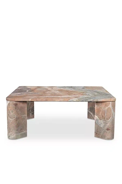 Anthropologie Segment Marble Coffee Table