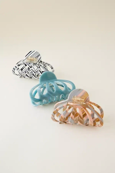 Anthropologie Set Of 3 Aimee Claw Hair Clips