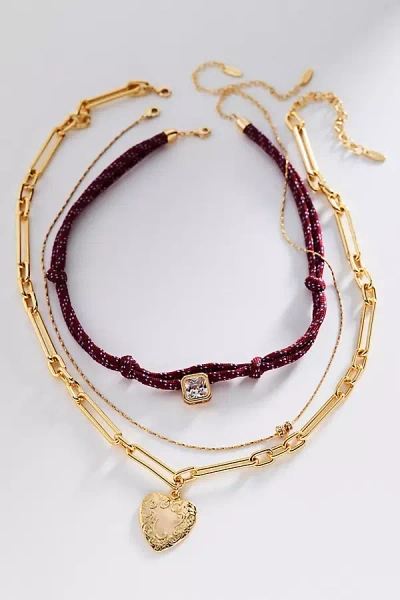 Anthropologie Shades Of Sea Layering Necklaces In Gold