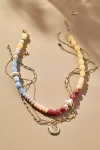 Anthropologie Shades Of Sea Triple-layer Necklace In Gold