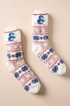 Anthropologie Sherpa Cozy Socks In Blue
