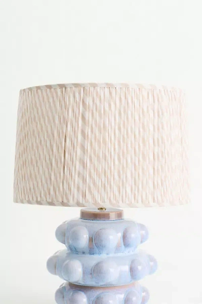 Anthropologie Shirred Drum Fabric Lamp Shade In Multi