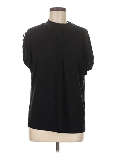 Pre-owned Anthropologie Short Sleeve T-shirt In Black