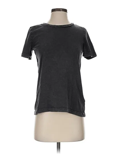 Pre-owned Anthropologie Short Sleeve T-shirt In Gray