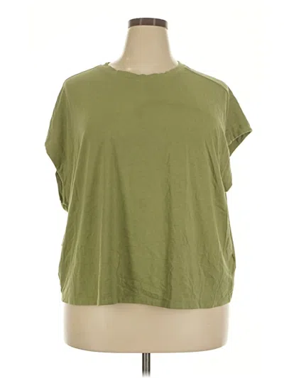 Pre-owned Anthropologie Short Sleeve T-shirt In Green