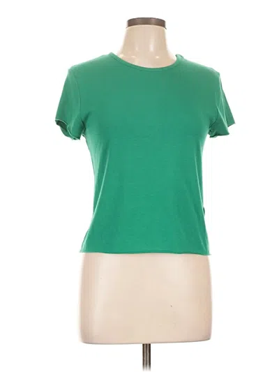 Pre-owned Anthropologie Short Sleeve T-shirt In Green