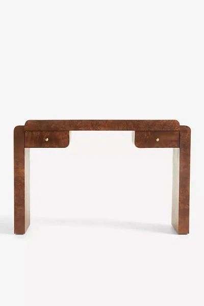 Anthropologie Shura Burl Console Table