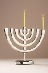 ANTHROPOLOGIE SILVER METAL MENORAH