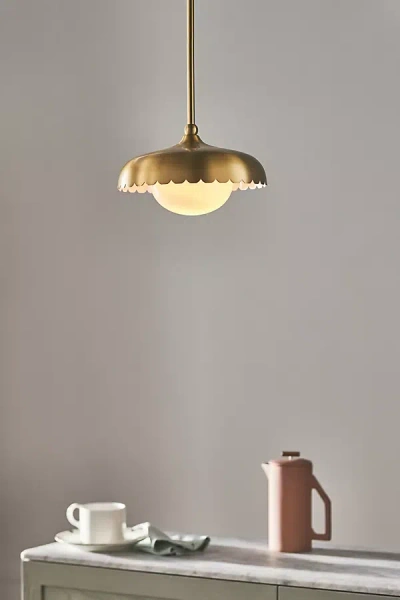 Anthropologie Simone Pendant Light In Gold