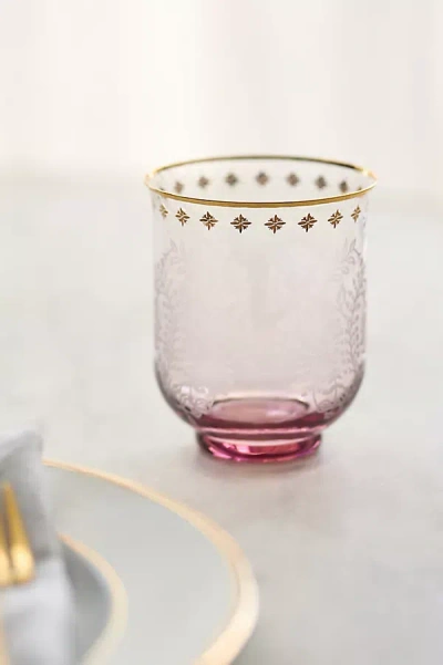Anthropologie Sinna Stemless Wine Glasses, Set Of 4 In Pink
