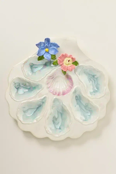 Anthropologie Sirena Oyster Platter In White