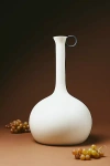Anthropologie Skinny Striped Vase In White