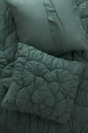 Anthropologie Skylar Textured Euro Sham In Green