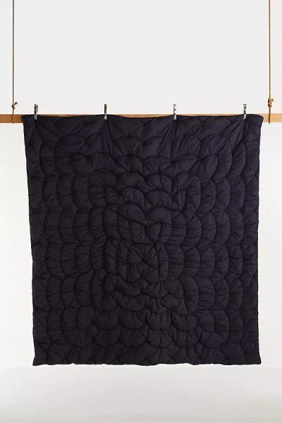 Anthropologie Skylar Textured Quilt In Blue