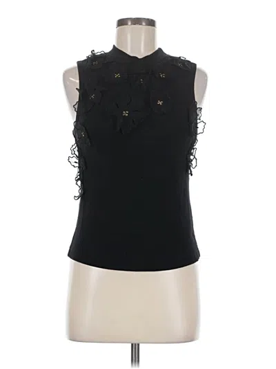 Pre-owned Anthropologie Sleeveless Blouse In Black