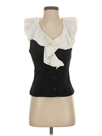 Pre-owned Anthropologie Sleeveless Blouse In Black