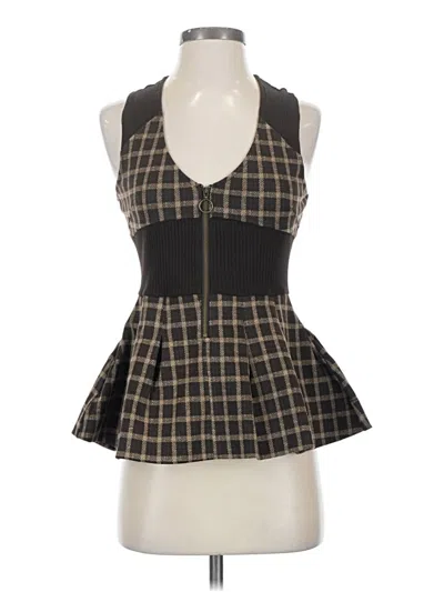 Anthropologie Sleeveless Blouse In Black