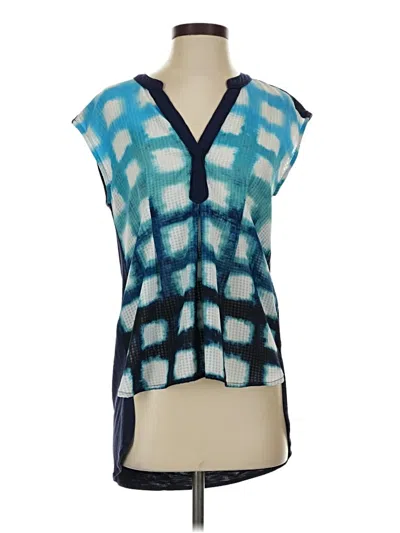 Pre-owned Anthropologie Sleeveless Blouse In Blue