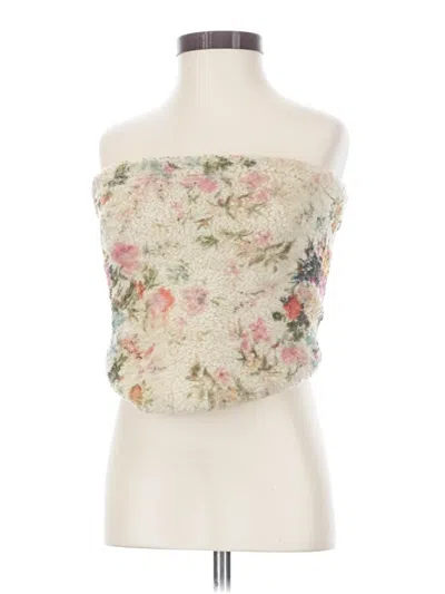 Pre-owned Anthropologie Sleeveless Blouse In Ivory