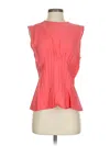 Anthropologie Sleeveless Blouse In Orange
