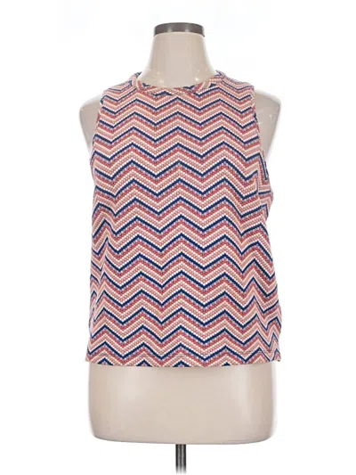 Pre-owned Anthropologie Sleeveless Blouse In Orange