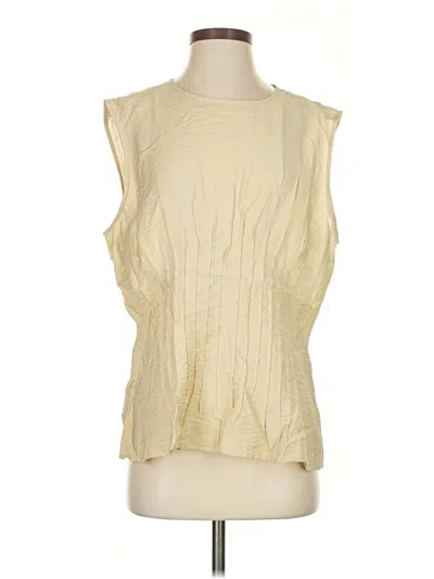 Pre-owned Anthropologie Sleeveless Blouse In White