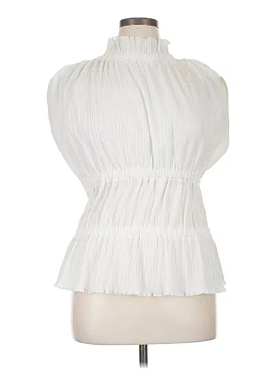 Pre-owned Anthropologie Sleeveless Blouse In White