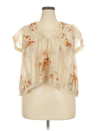Pre-owned Anthropologie Sleeveless Blouse In White